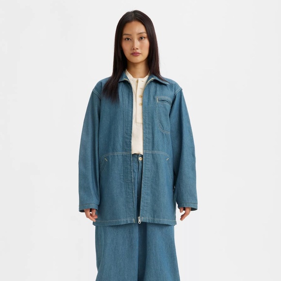 Levi’s Made & Crafted Denim Family Selvedge Zip Short Coat - Picture 2 of 6